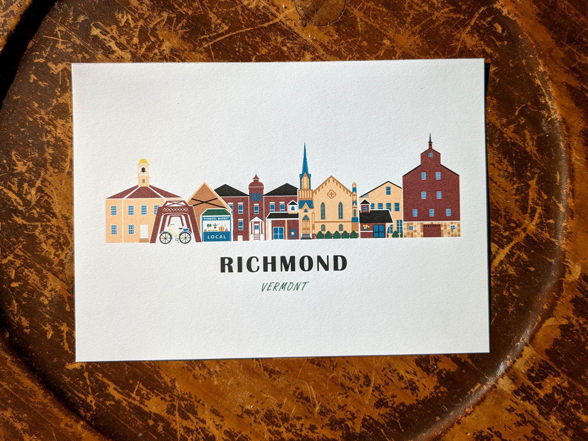 Richmond Vermont Cityscape | Art Print